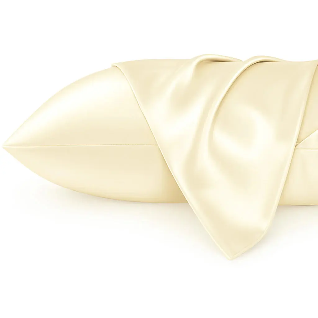 Silky Satin Pillowcase Ivory - Image 2