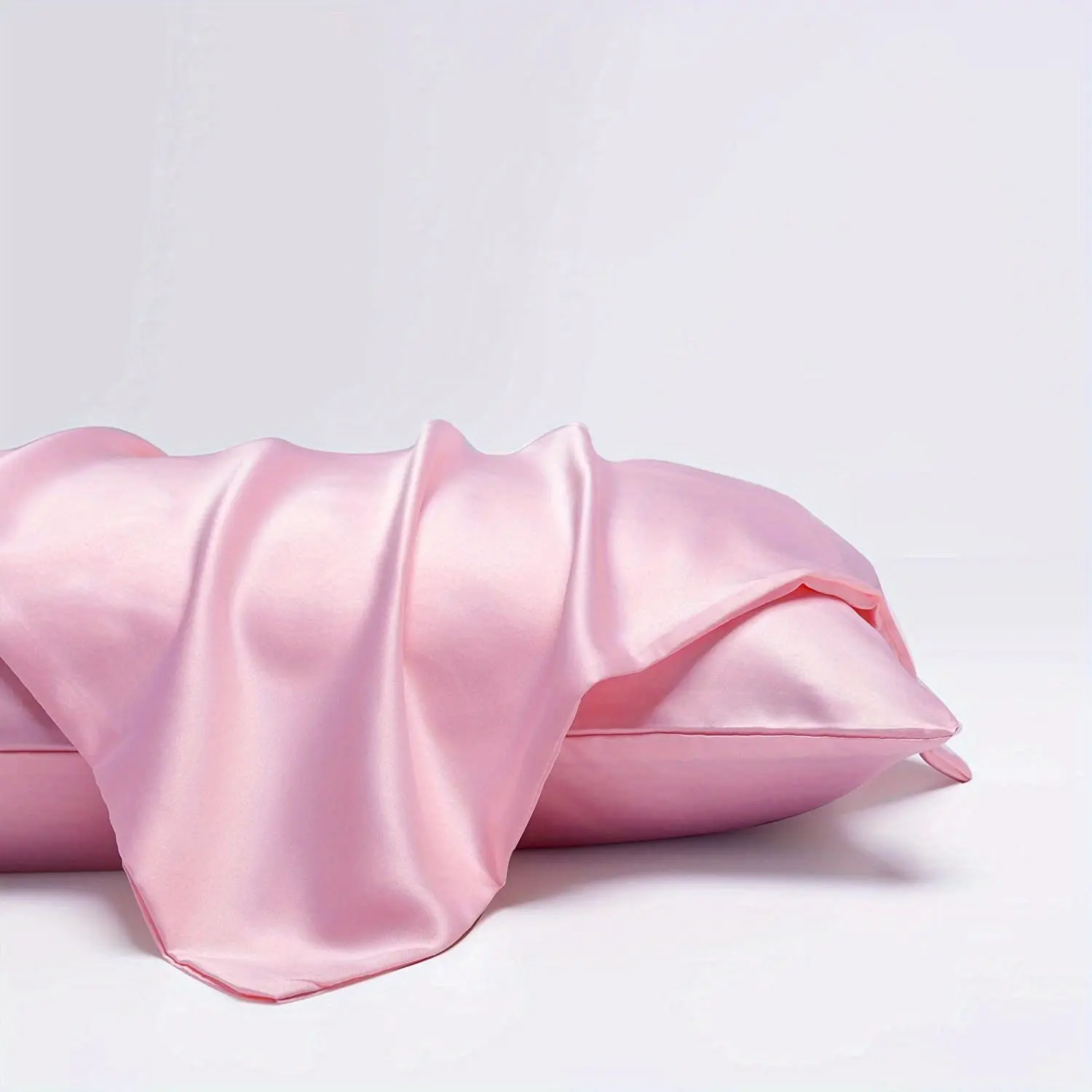 Silky Satin Pillowcase Pink - Image 2