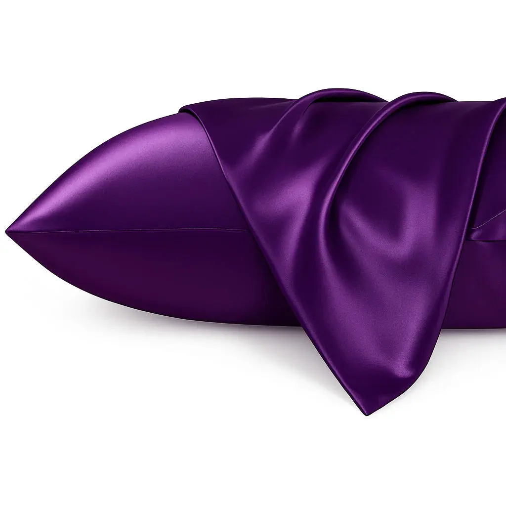 Silky Satin Pillowcase Purple - Image 2
