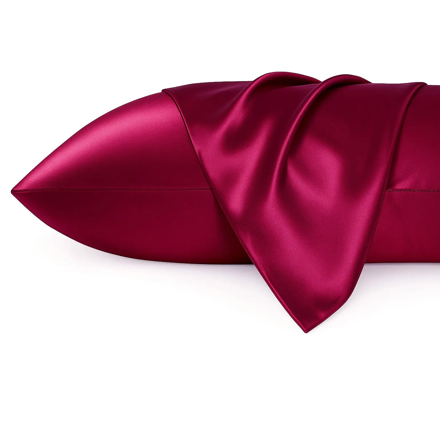 Silky Satin Pillowcase Red - Image 2