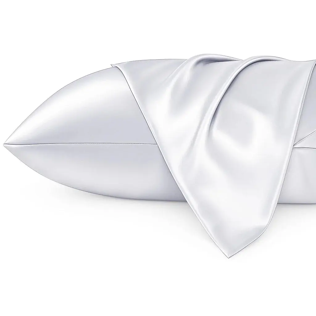 Silky Satin Pillowcase Silver Grey - Image 2
