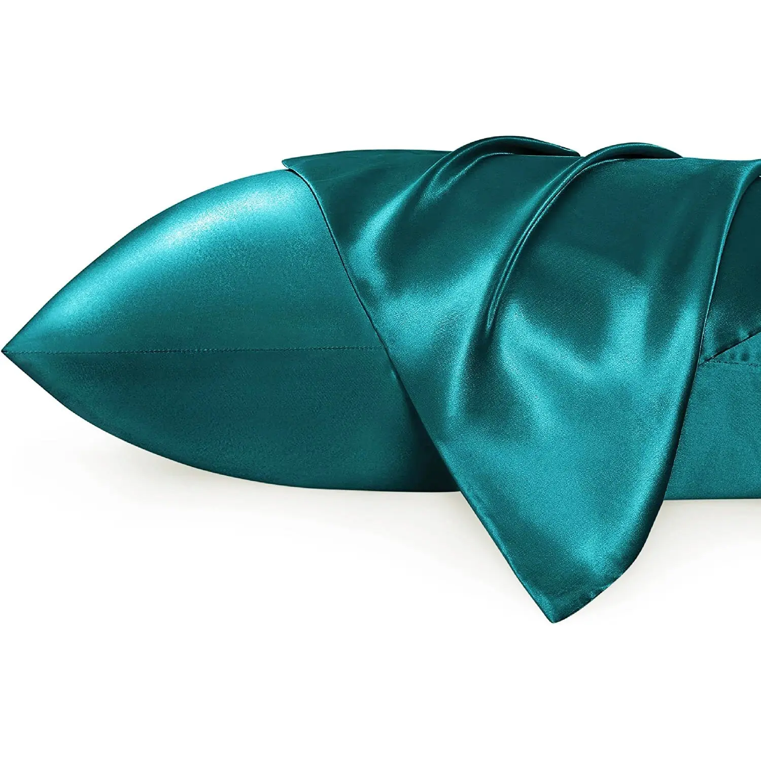 Silky Satin Pillowcase Teal - Image 2
