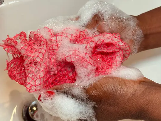 African Net Sponge Sapo White - Image 3