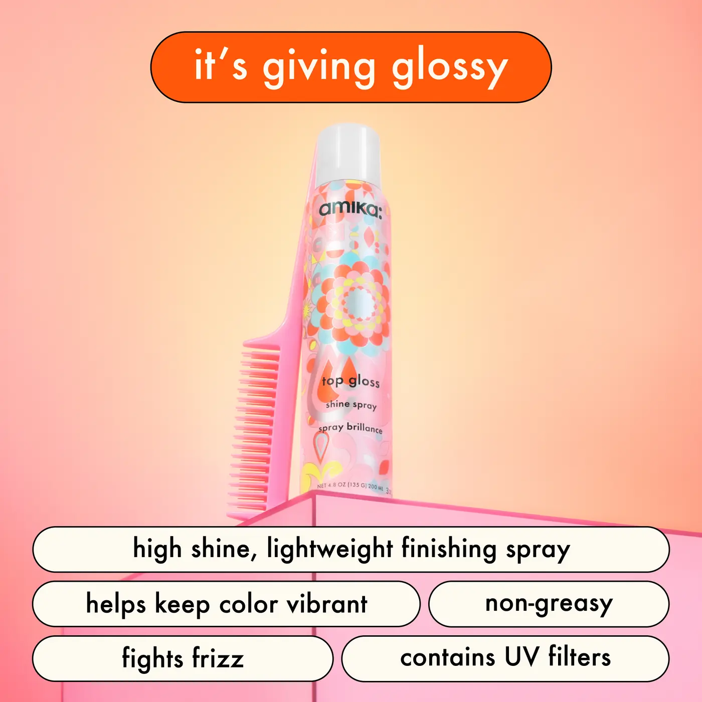 Top Gloss Hair Shine Spray - Image 3
