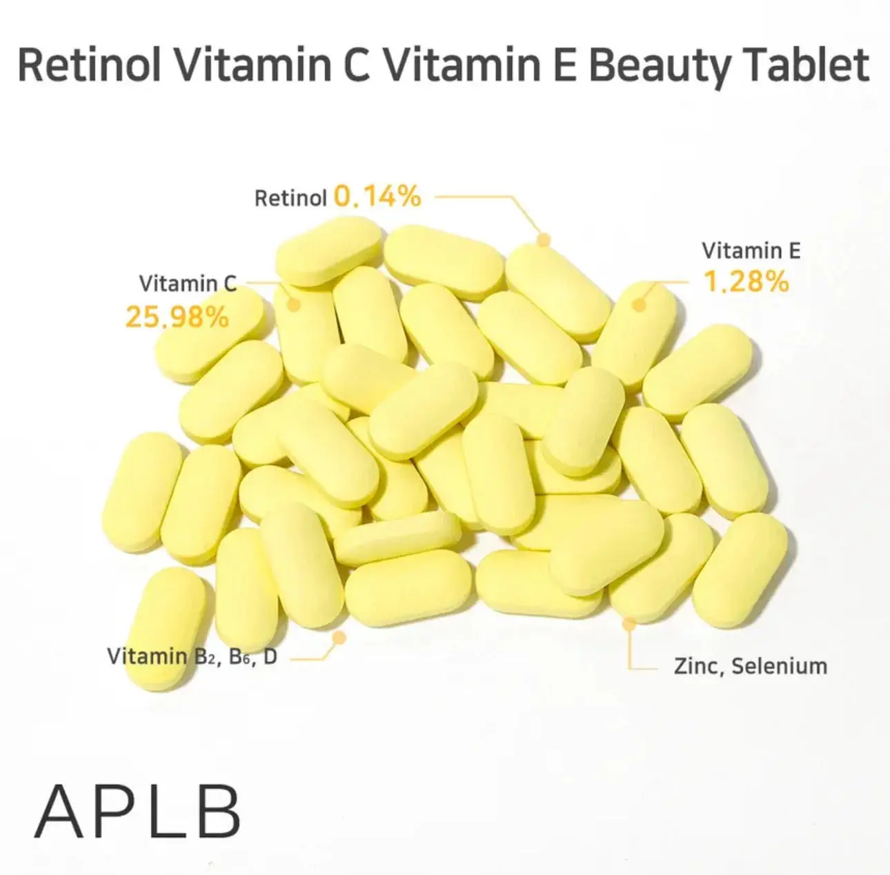 Retinol Vitamin C Vitamin E Beauty Tablet - Image 3