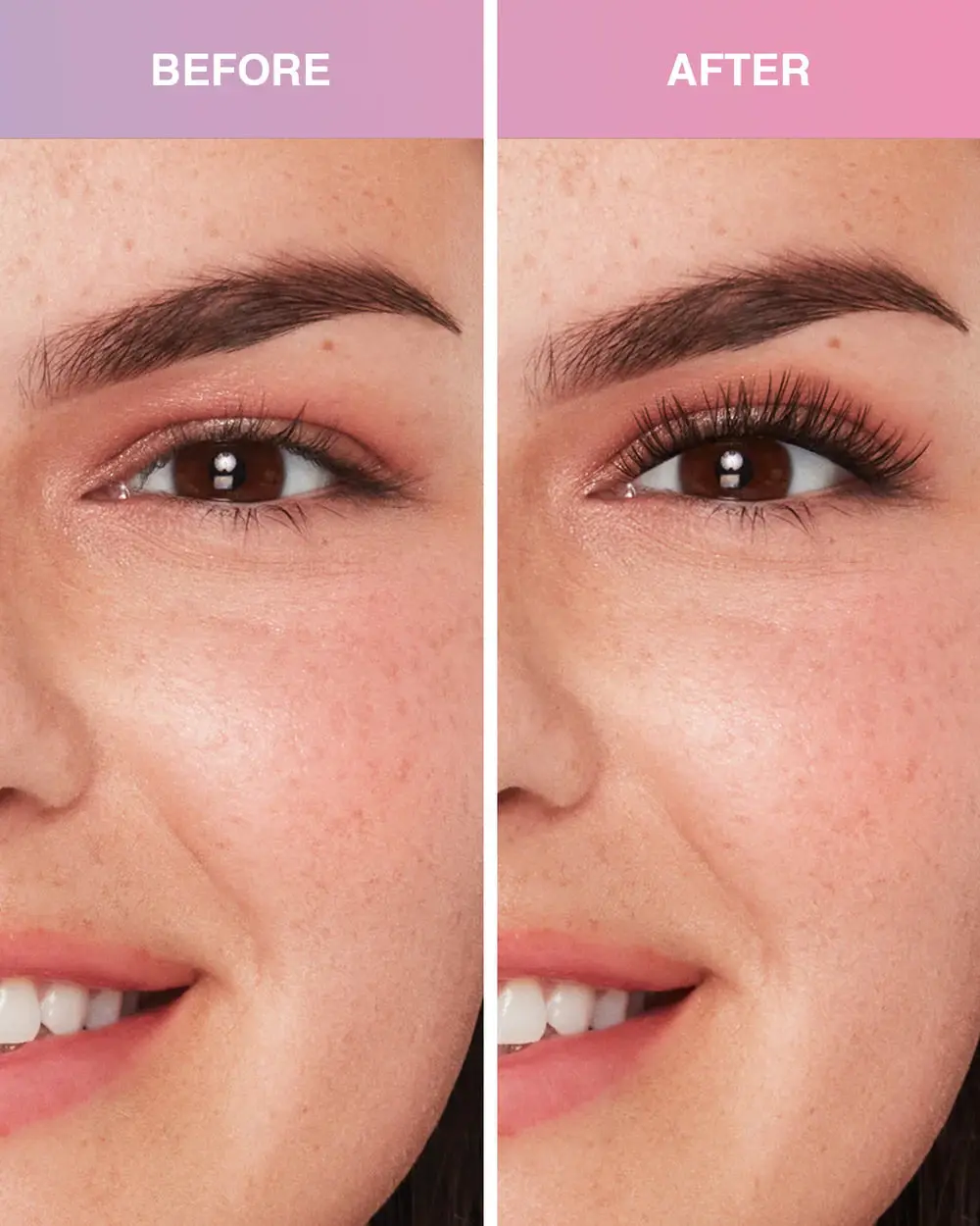 Press On Pre-glued Underlash Extensions Naked Natural Mini Set - Image 2