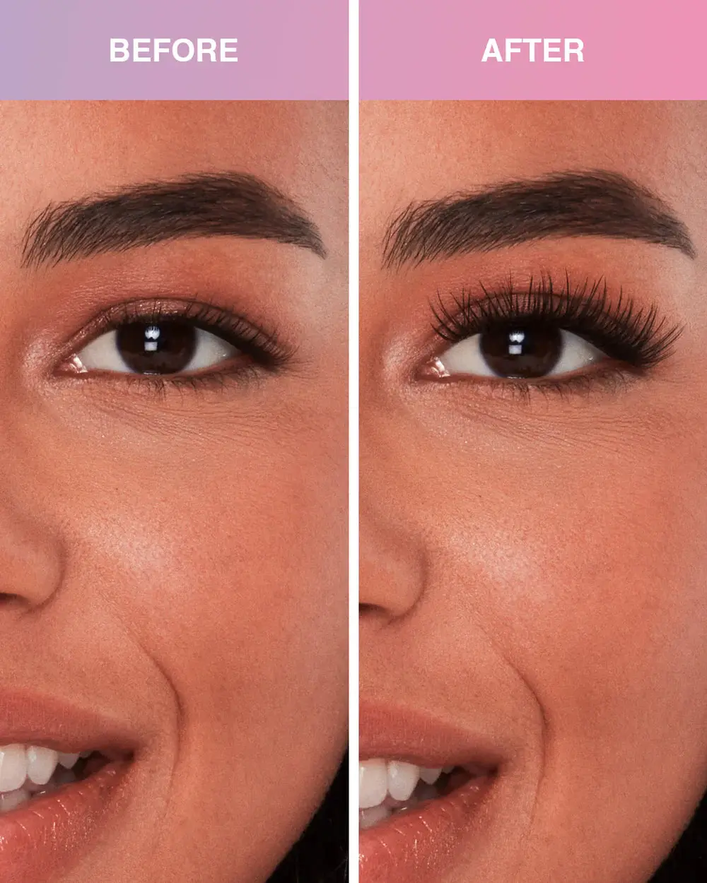 Press On Pre-glued Underlash Extensions Wispies Natural Mini Set - Image 3