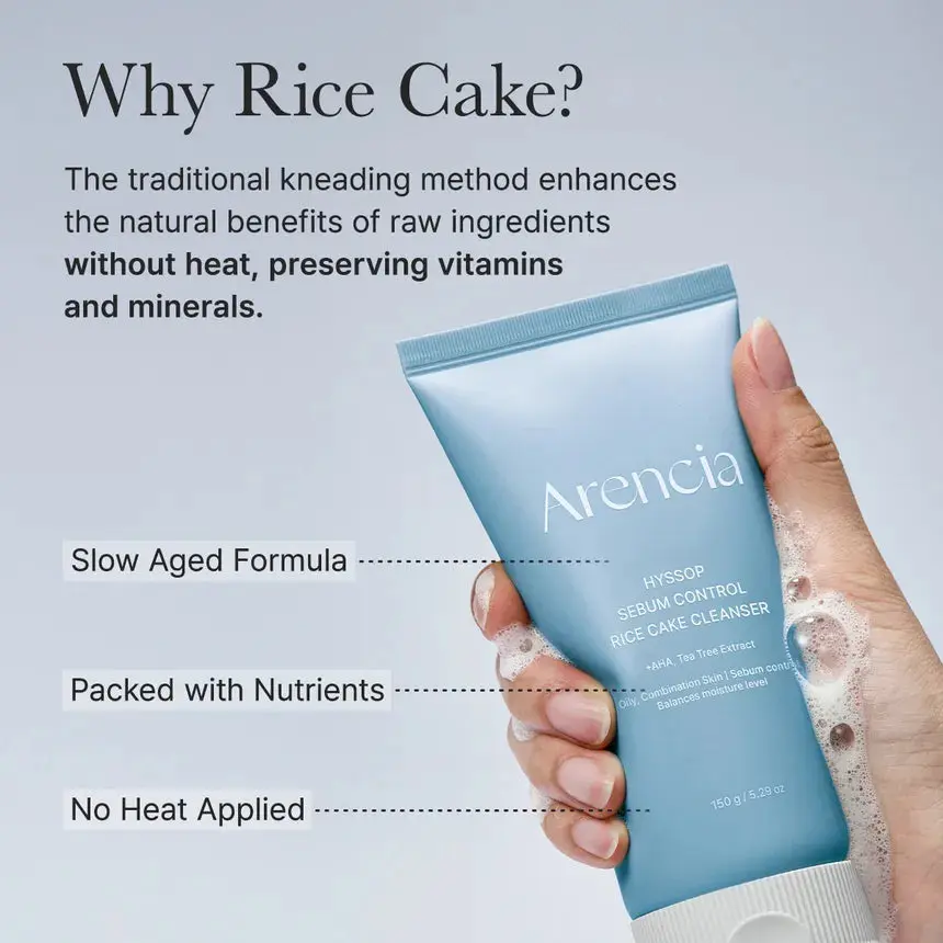 Hyssop Sebum Control Rice Cake Cleanser - Image 4
