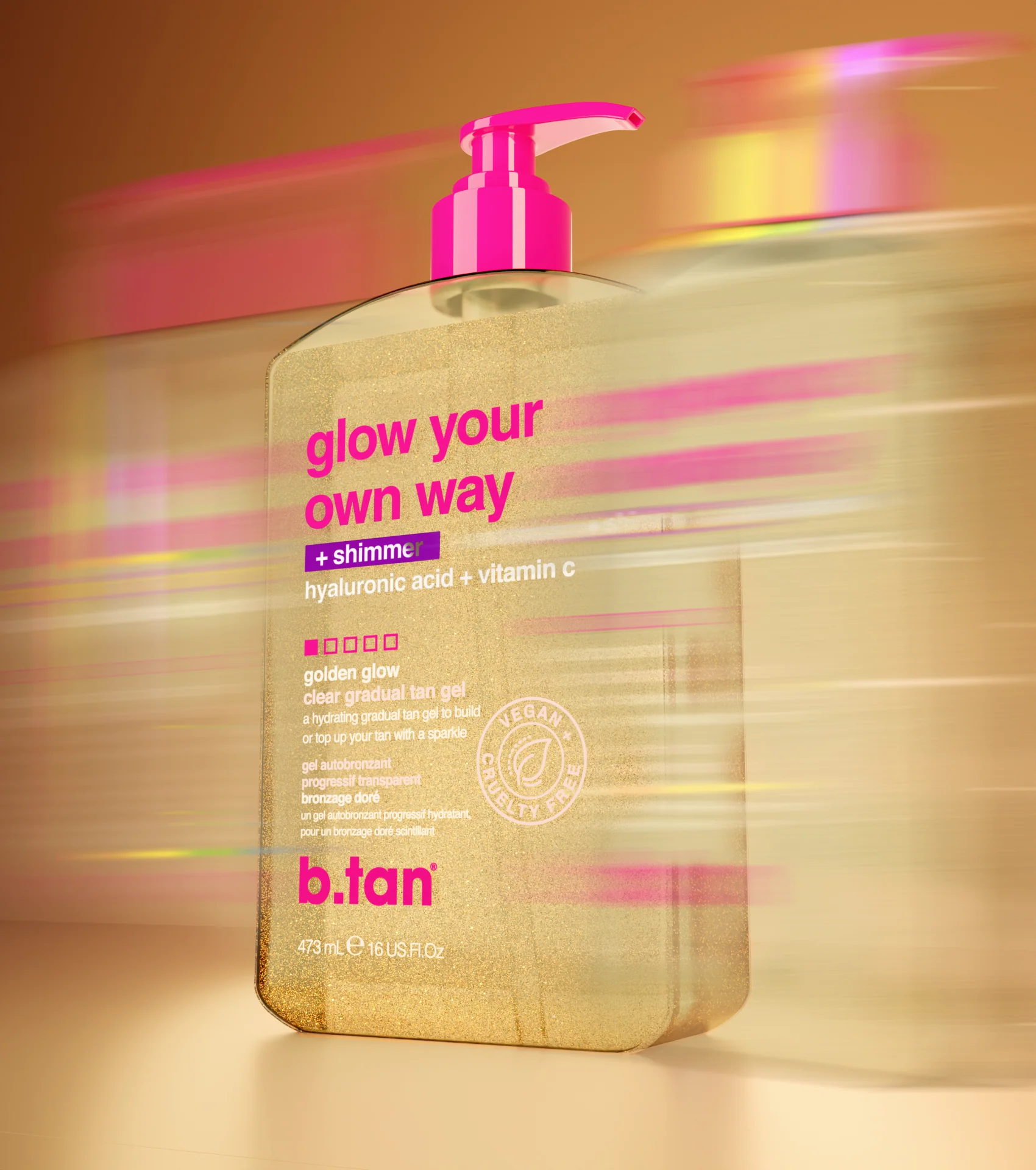 Glow Your Own Way Shimmer Gradual Self Tan Gel - Image 5