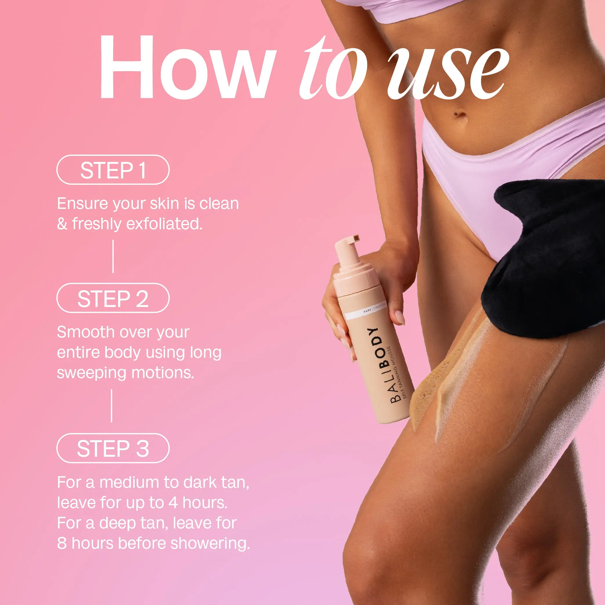 Dark Self Tanning Mousse - Image 4