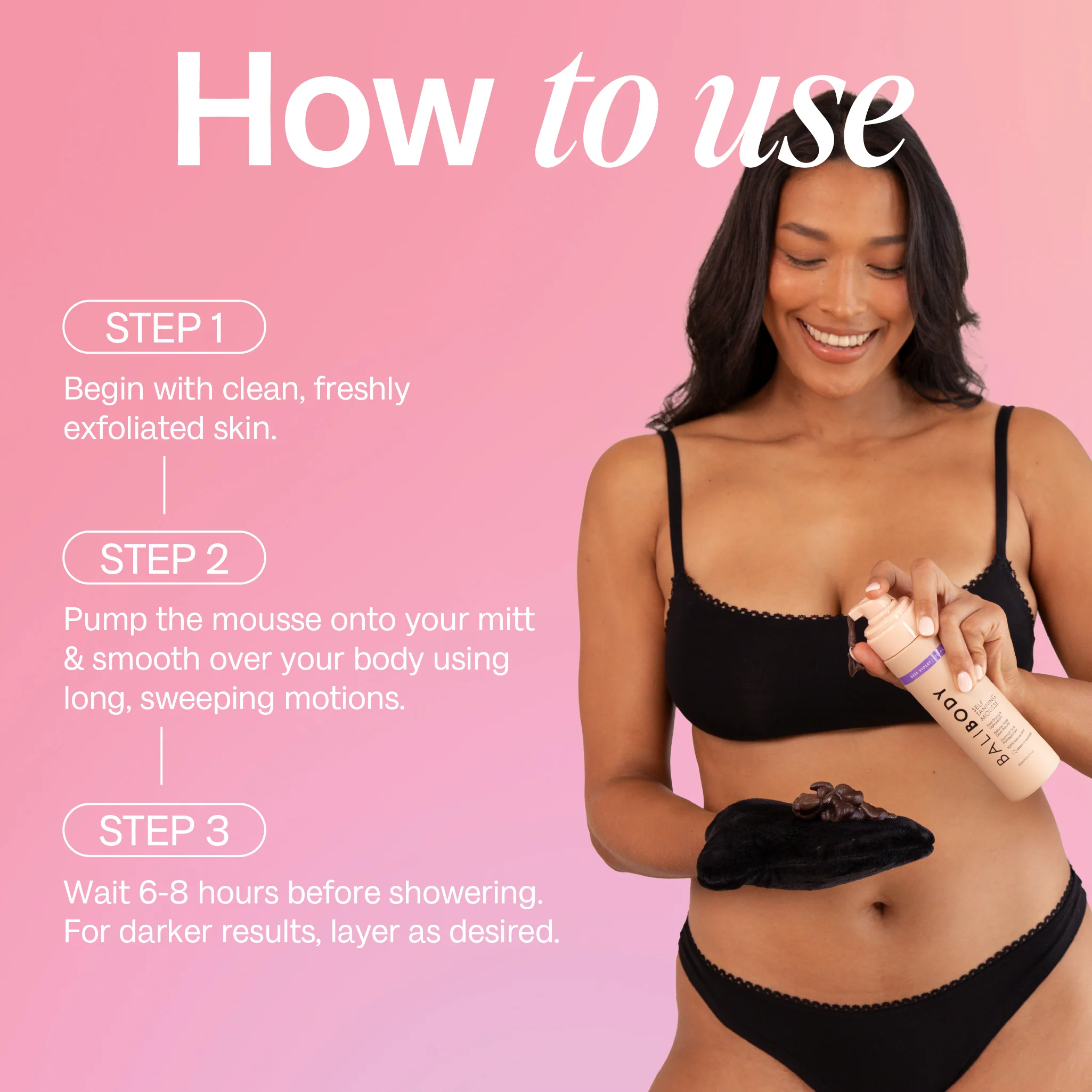 Deep Violet Self Tanning Mousse - Image 7
