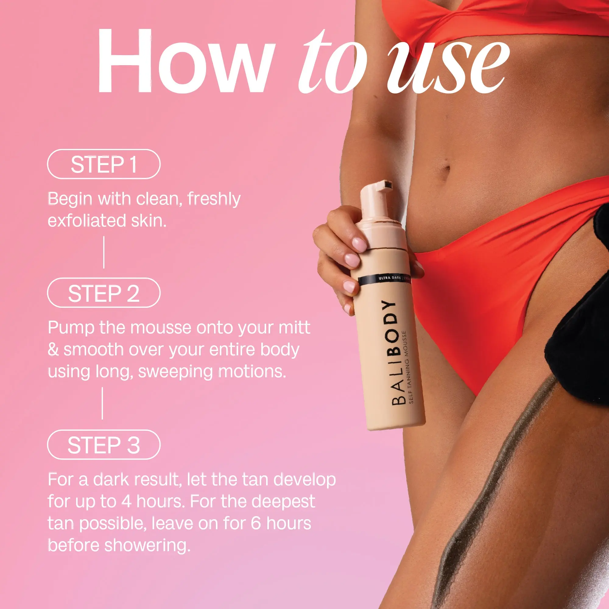 Ultra Dark Self Tanning Mousse - Image 4