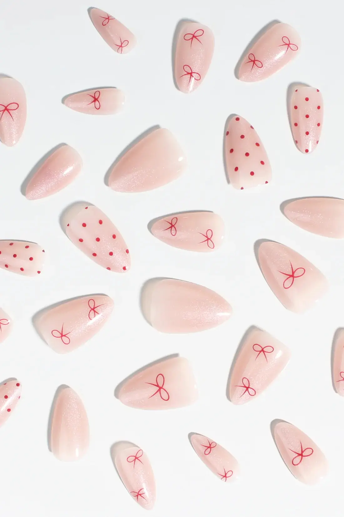 Press-On Nails Berry Bows - Image 4
