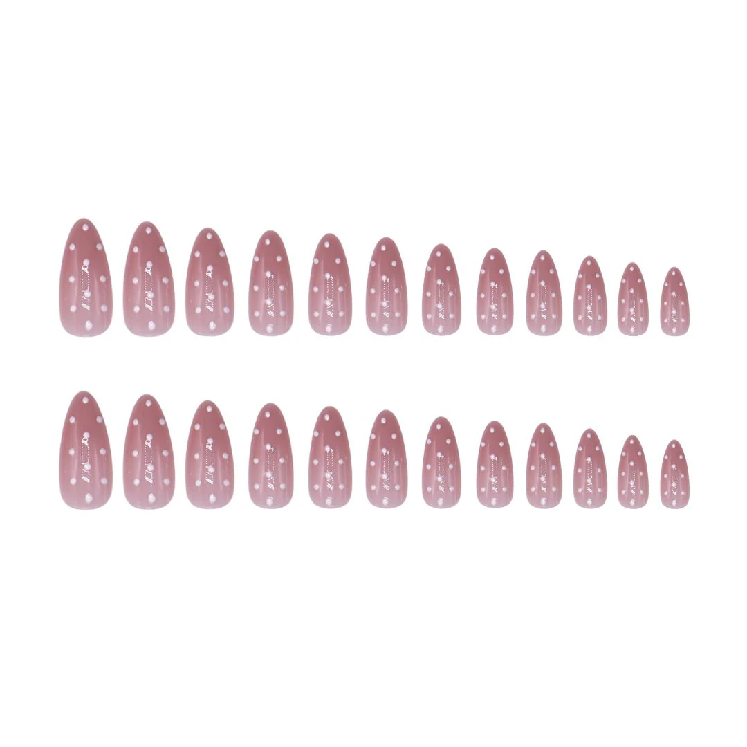 24 pcs Press On Nails Polka Dots - Image 4