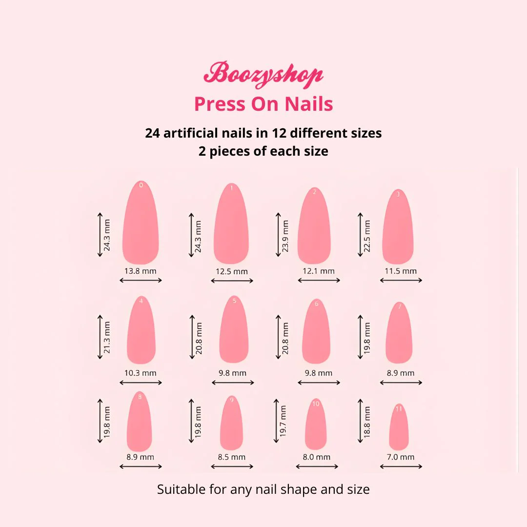 24 pcs Press On Nails Polka Dots - Image 5