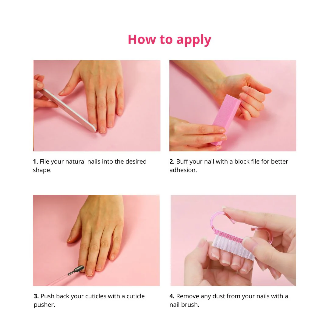 24 pcs Press On Nails Polka Dots - Image 6