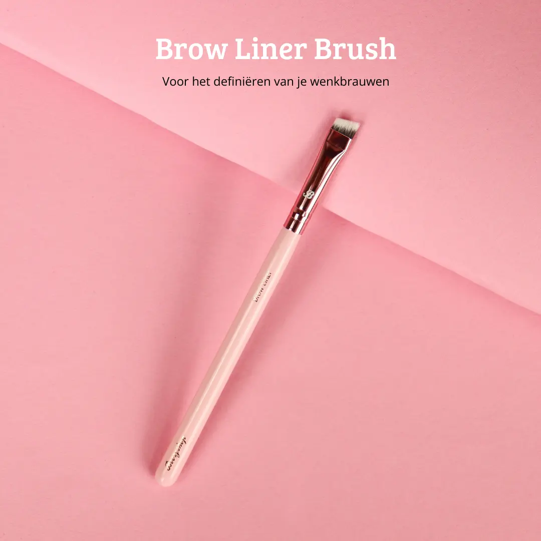 Pink & Rose Gold Brow Liner Brush - Image 2