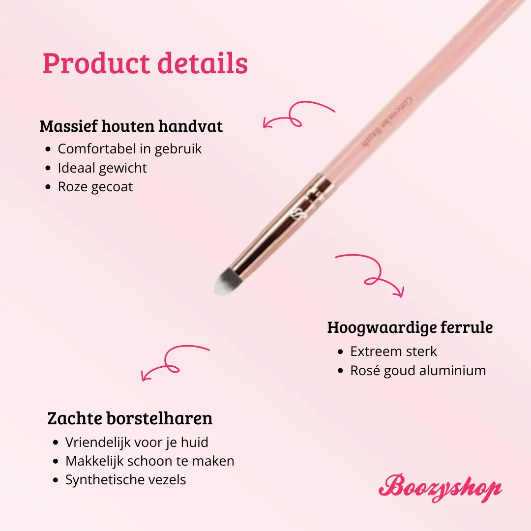 Pink & Rose Gold Concealer Brush - Image 4