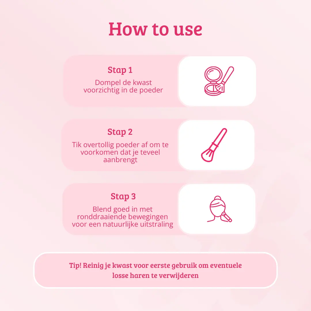 Pink & Rose Gold Large Angled Buffer Brush - Image 5