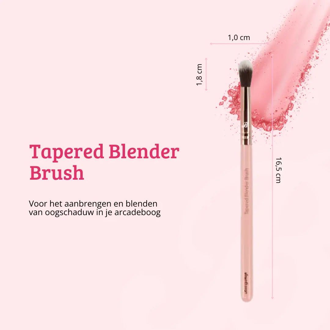 Pink & Rose Gold Tapered Blender Brush - Image 7