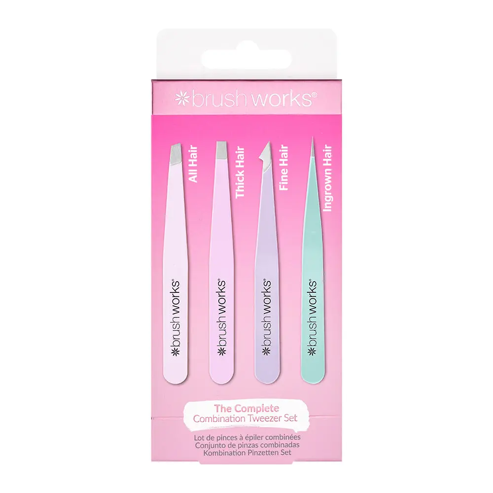 4 Piece Combination Tweezer Set Pastels - Image 6