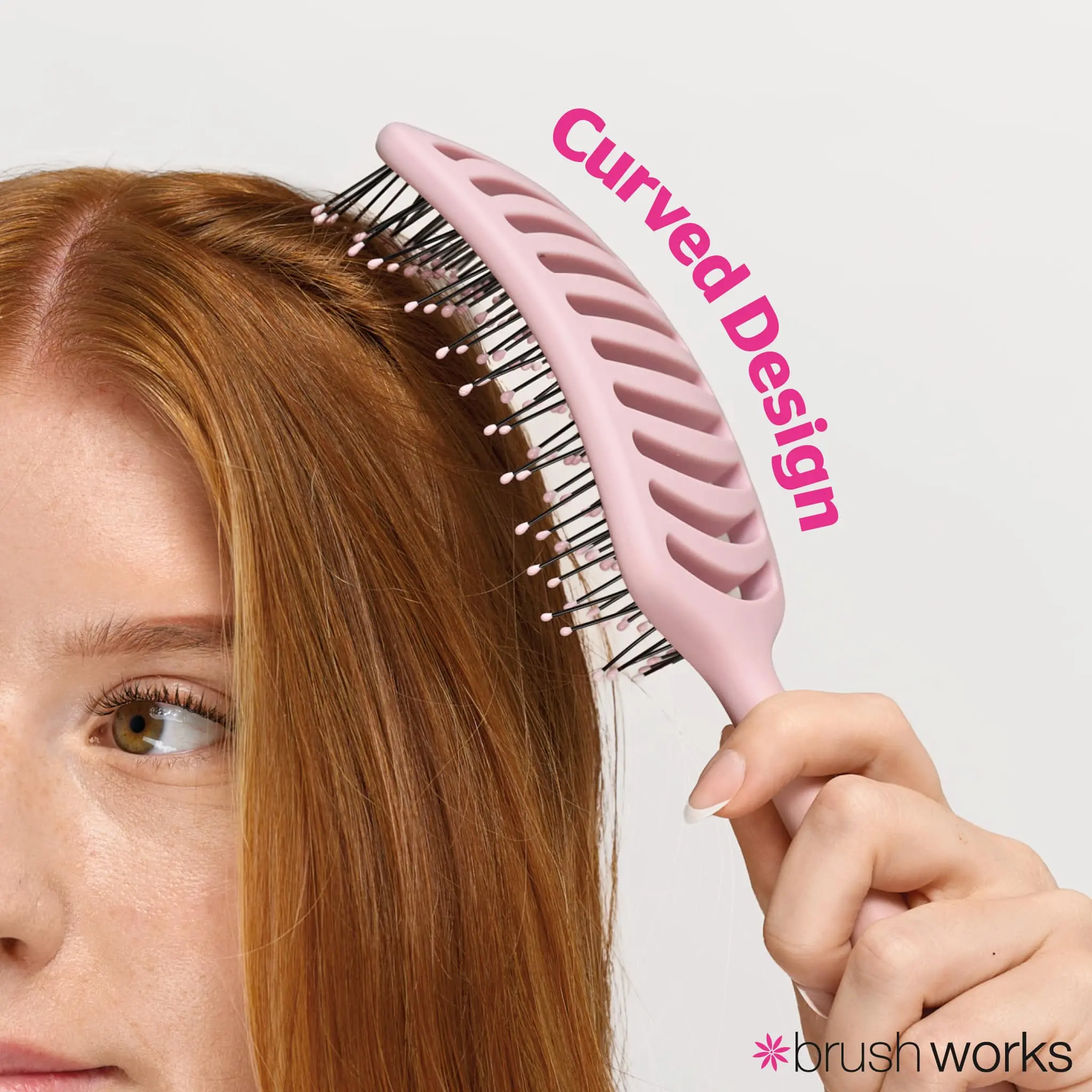 Curved Vent Hair Brush - Image 2