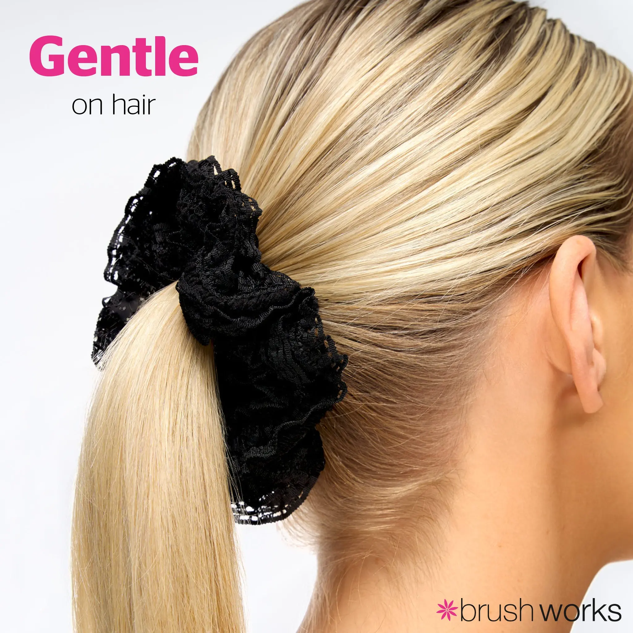 Lace Scrunchies Black & White - Image 3