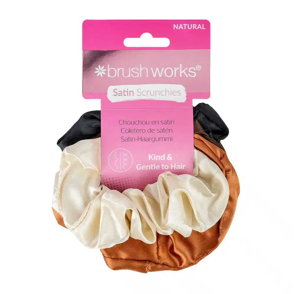 Nude Satin Scrunchies Set - Image 4