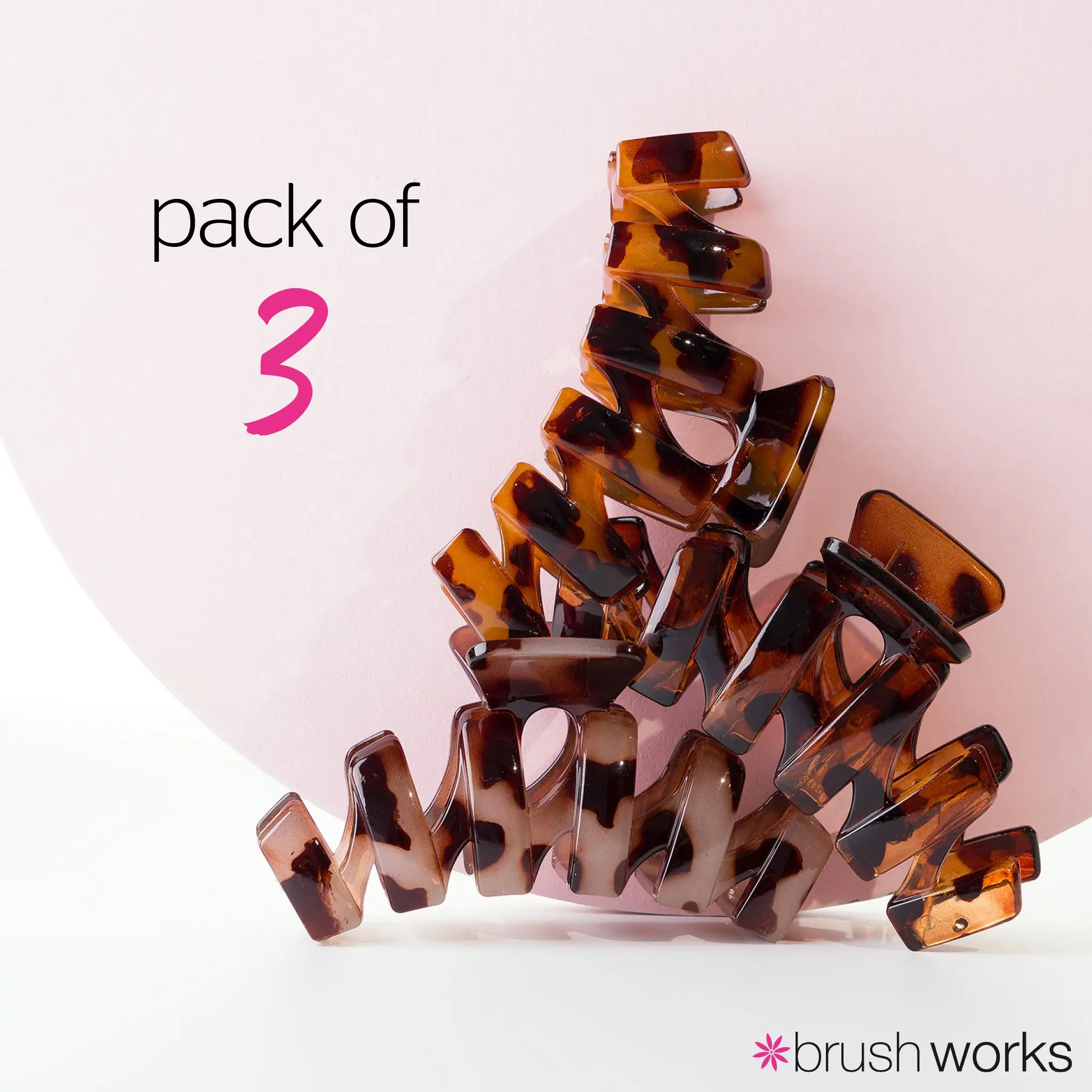 Tortoiseshell Claw Clips 3 Pack - Image 5