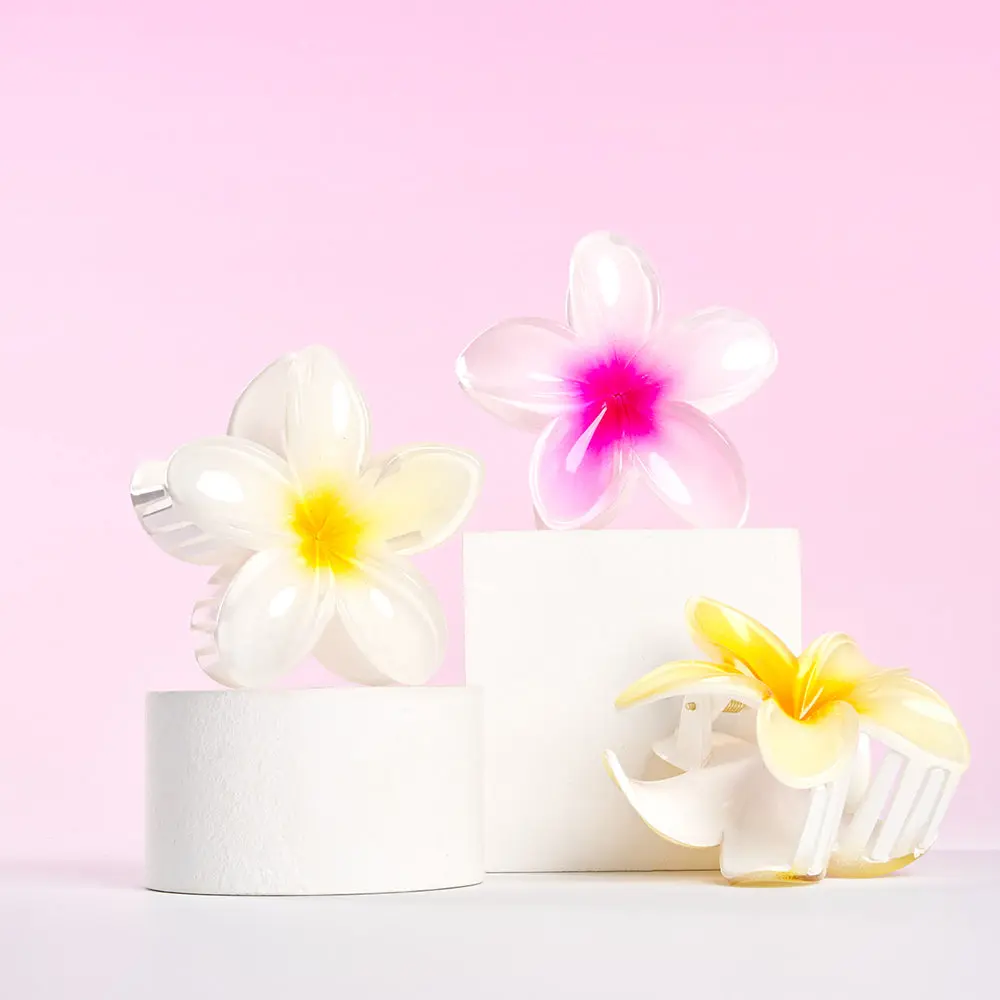 Tropical Flower Claw Clips 3 Pack - Image 5