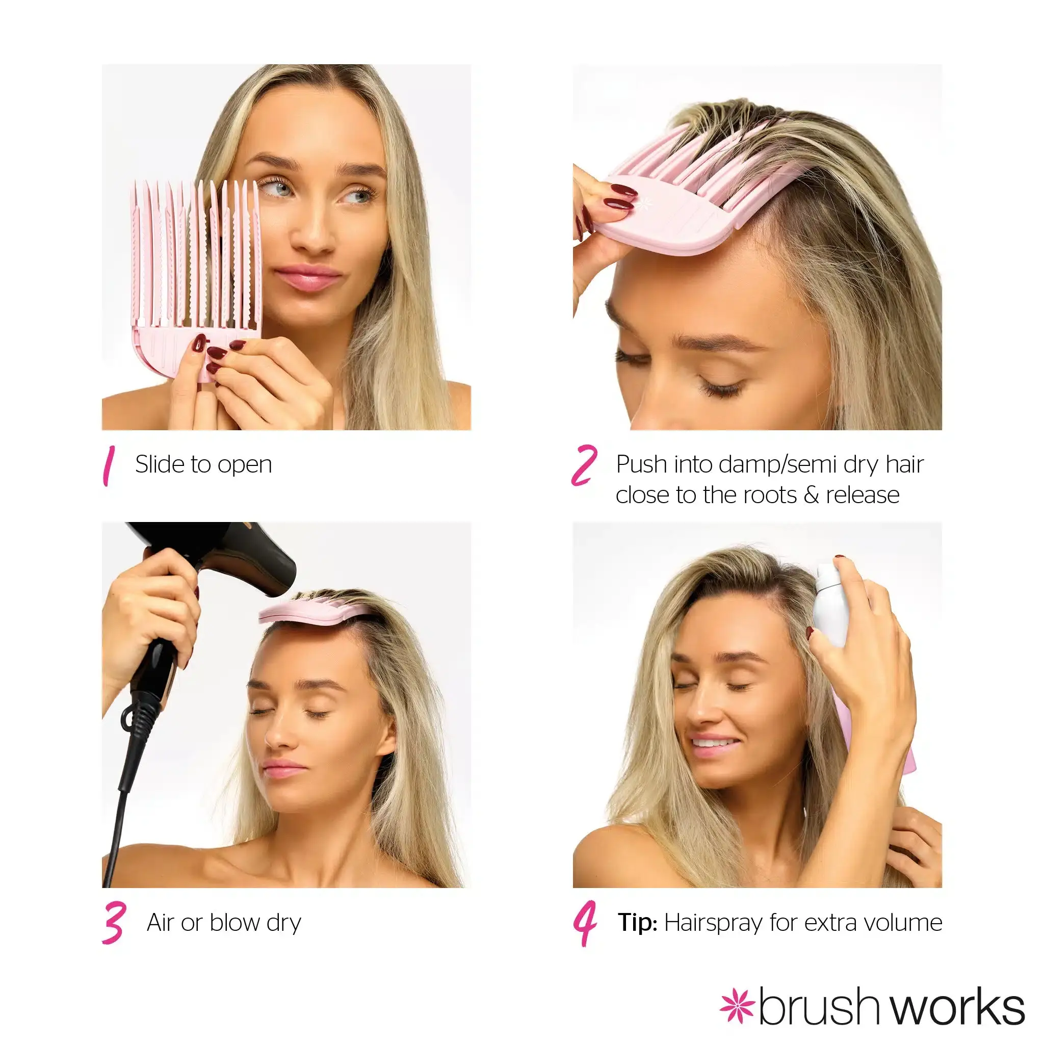 Volumising Hair Clips Set - Image 4