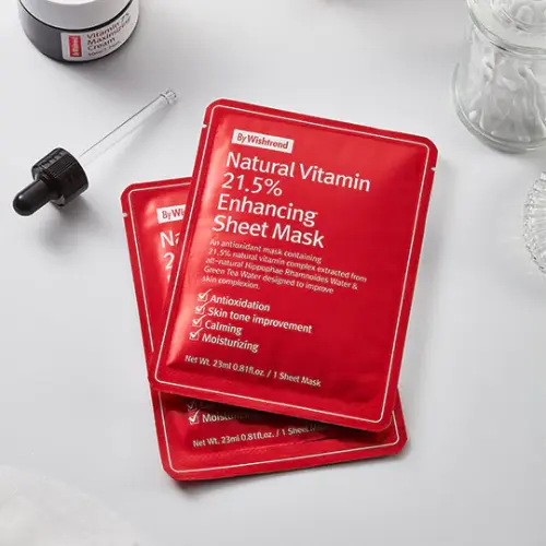 Natural Vitamin 21.5% Enhancing Sheet Mask - Image 3