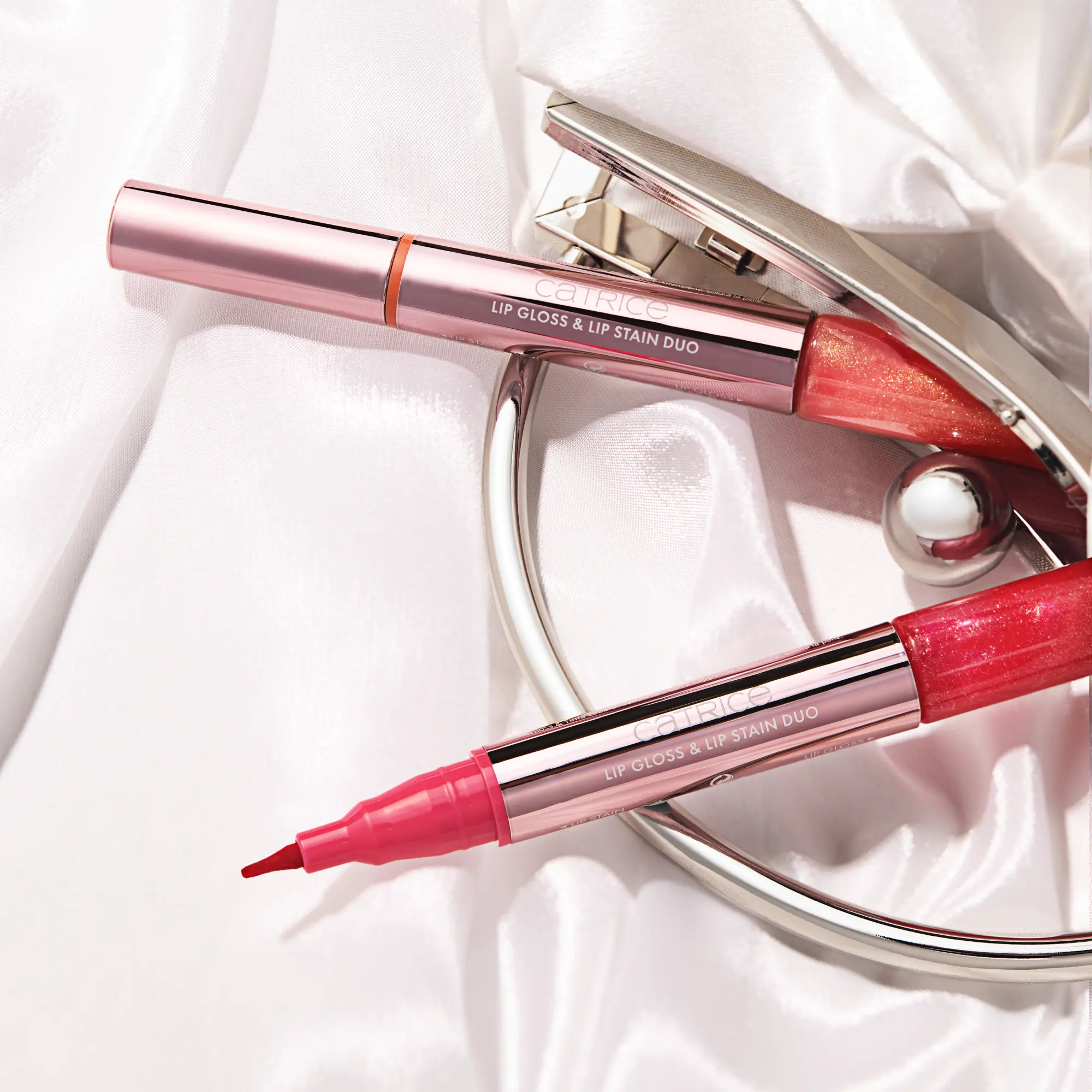 Brides & Besties Lip Gloss & Lip Stain Duo C01 Apricot Promise - Image 2