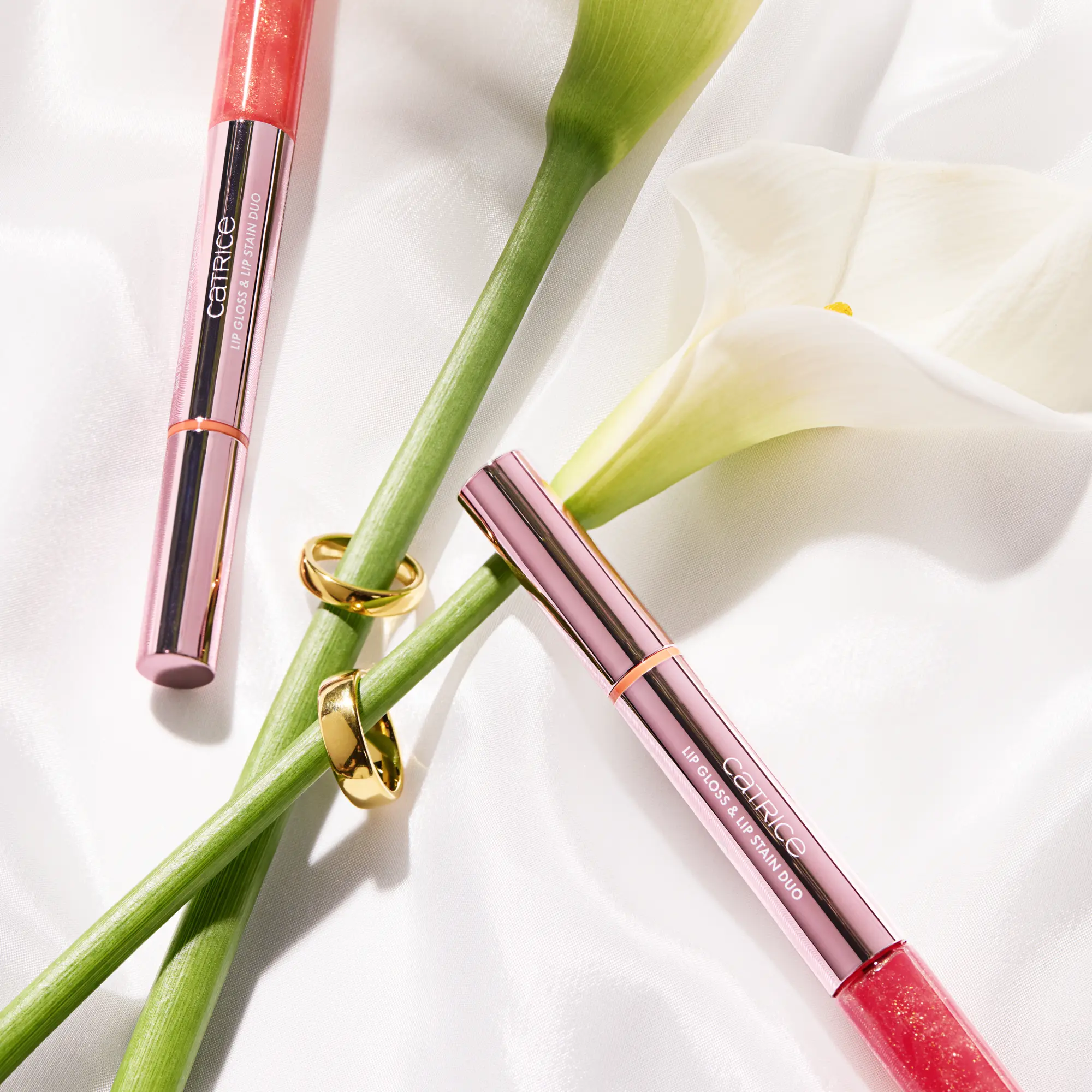 Brides & Besties Lip Gloss & Lip Stain Duo C01 Apricot Promise - Image 3