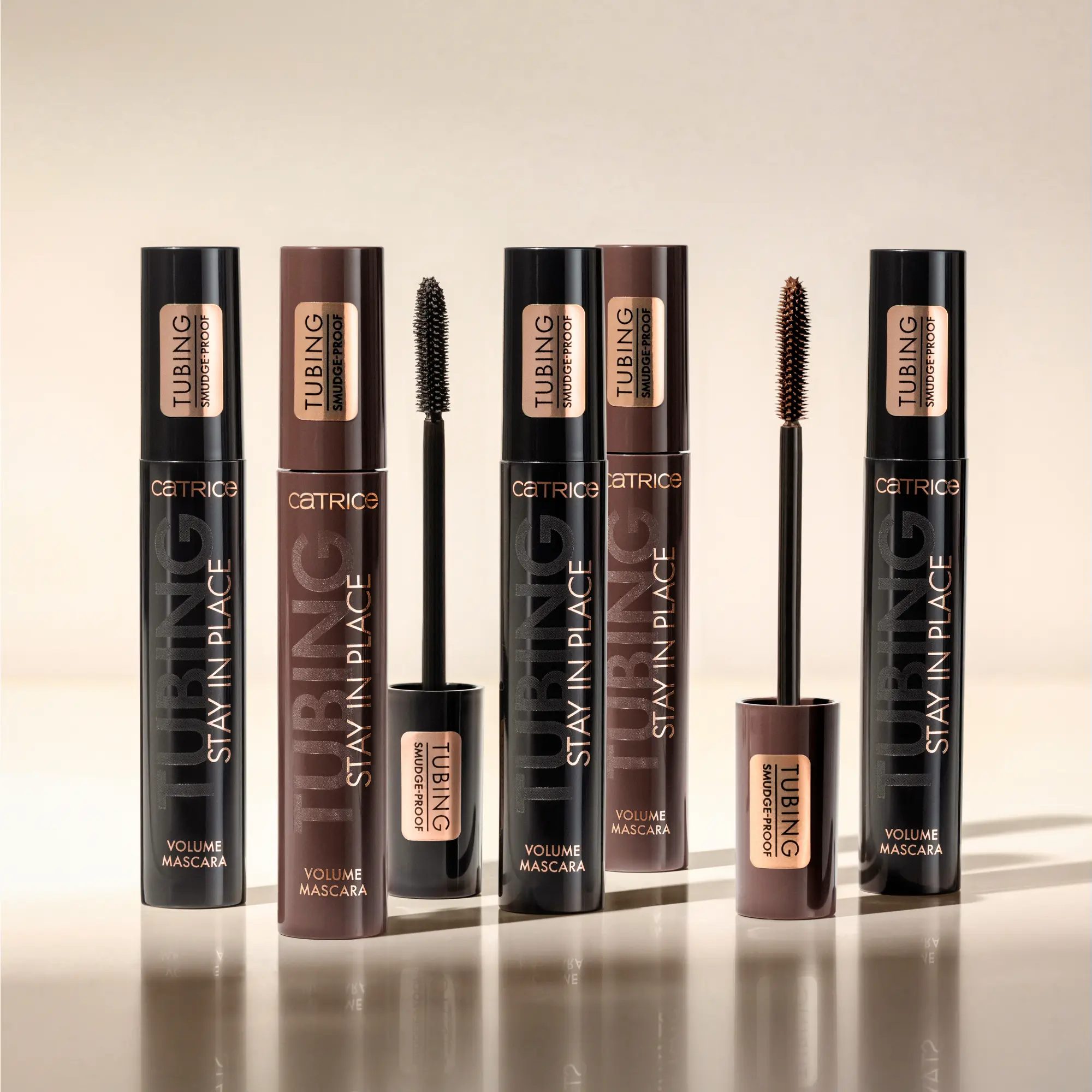 TUBING Stay In Place Volume Mascara 020 Panda-Proof Brown - Image 8