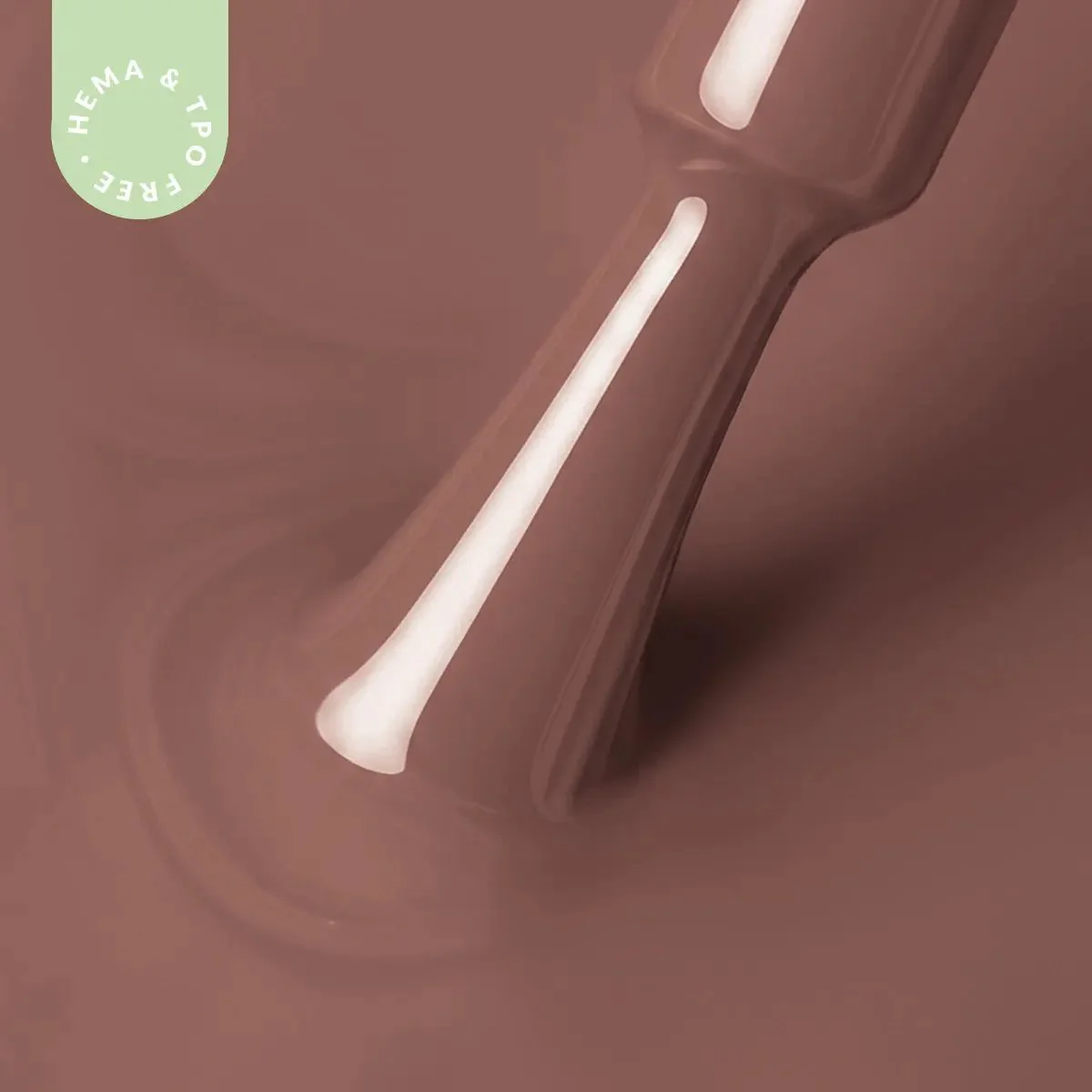 Hypoallergenic Hybrid UV/LED Gel Polish Cozy Mocha 748 - Image 2