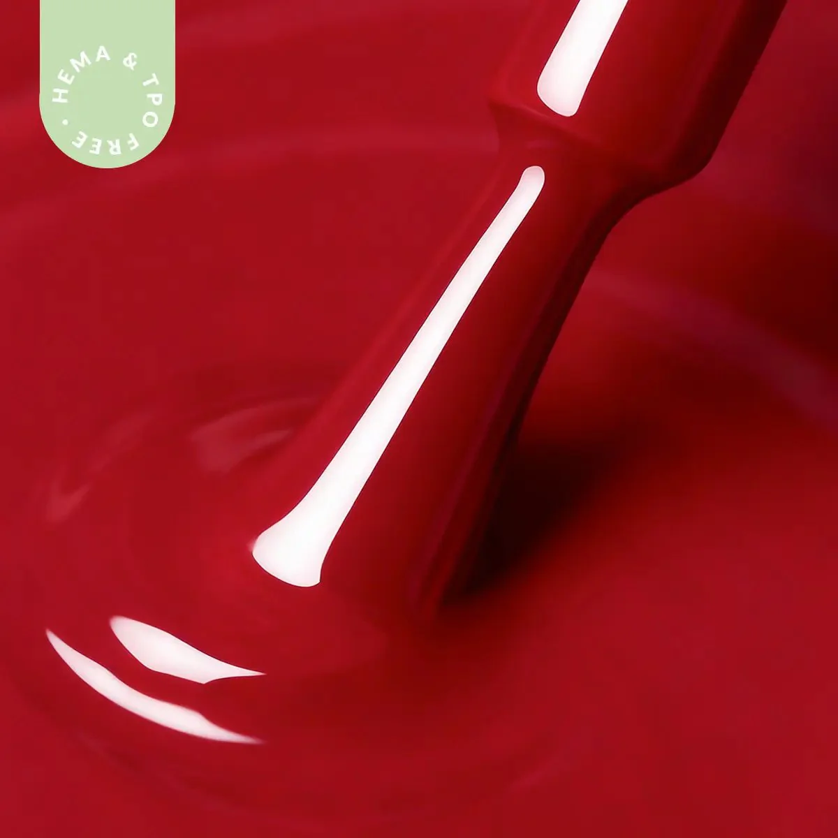 Hypoallergenic Hybrid UV/LED Gel Polish Scarlet Flame 214 - Image 2
