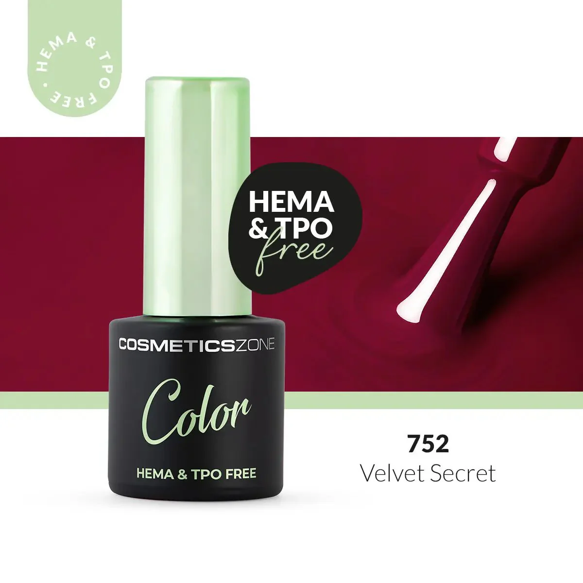 Hypoallergenic Hybrid UV/LED Gel Polish Velvet Secret 752 - Image 3