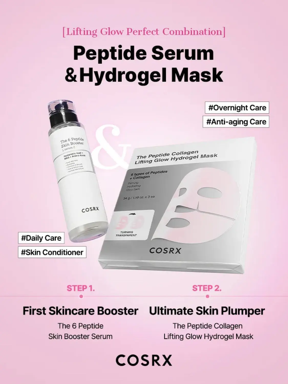 Peptide Collagen Glow Hydrogel Mask 3-Pack - Image 13