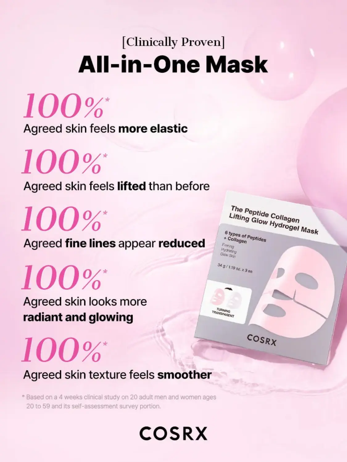 Peptide Collagen Glow Hydrogel Mask - Image 7