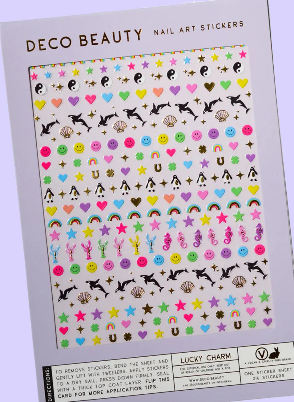 Nail Art Stickers Lucky Charm - Image 4