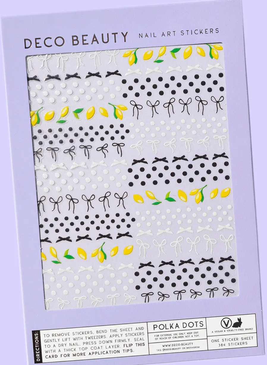Nail Art Stickers Polka Dots - Image 2