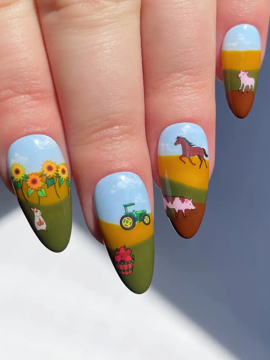 Nail Art Stickers Sunflower Farm - Image 2