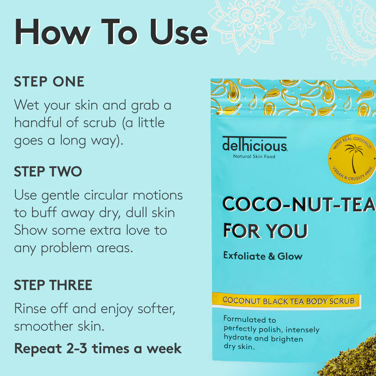 Coconut Black Tea Body Scrub - Image 5
