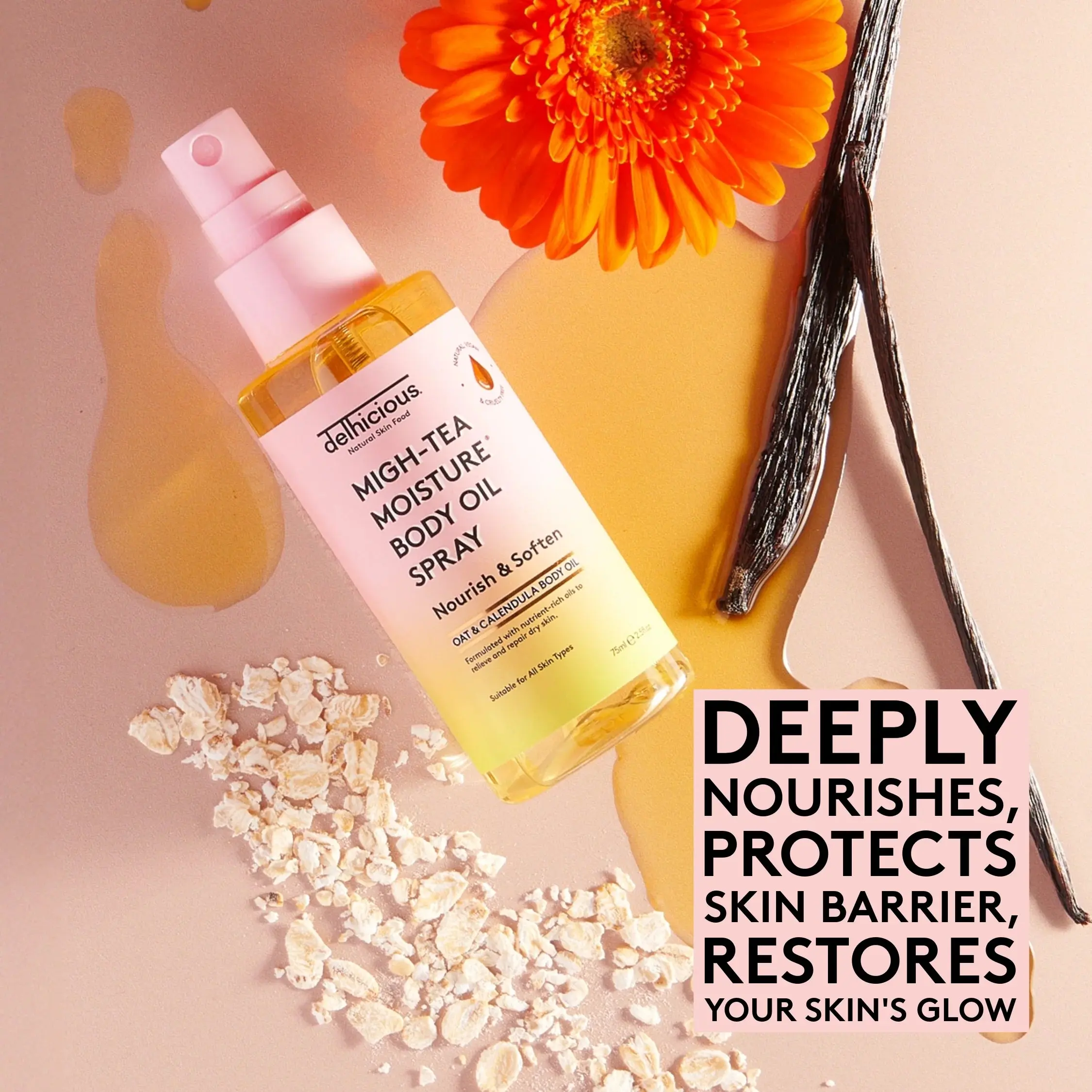 Migh-Tea Moisture Body Oil Spray - Image 2