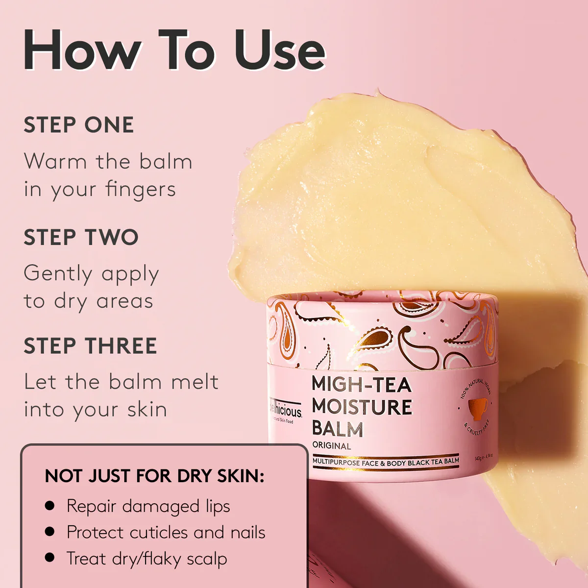 Migh-Tea Moisturise Multipurpose Balm Original - Image 5