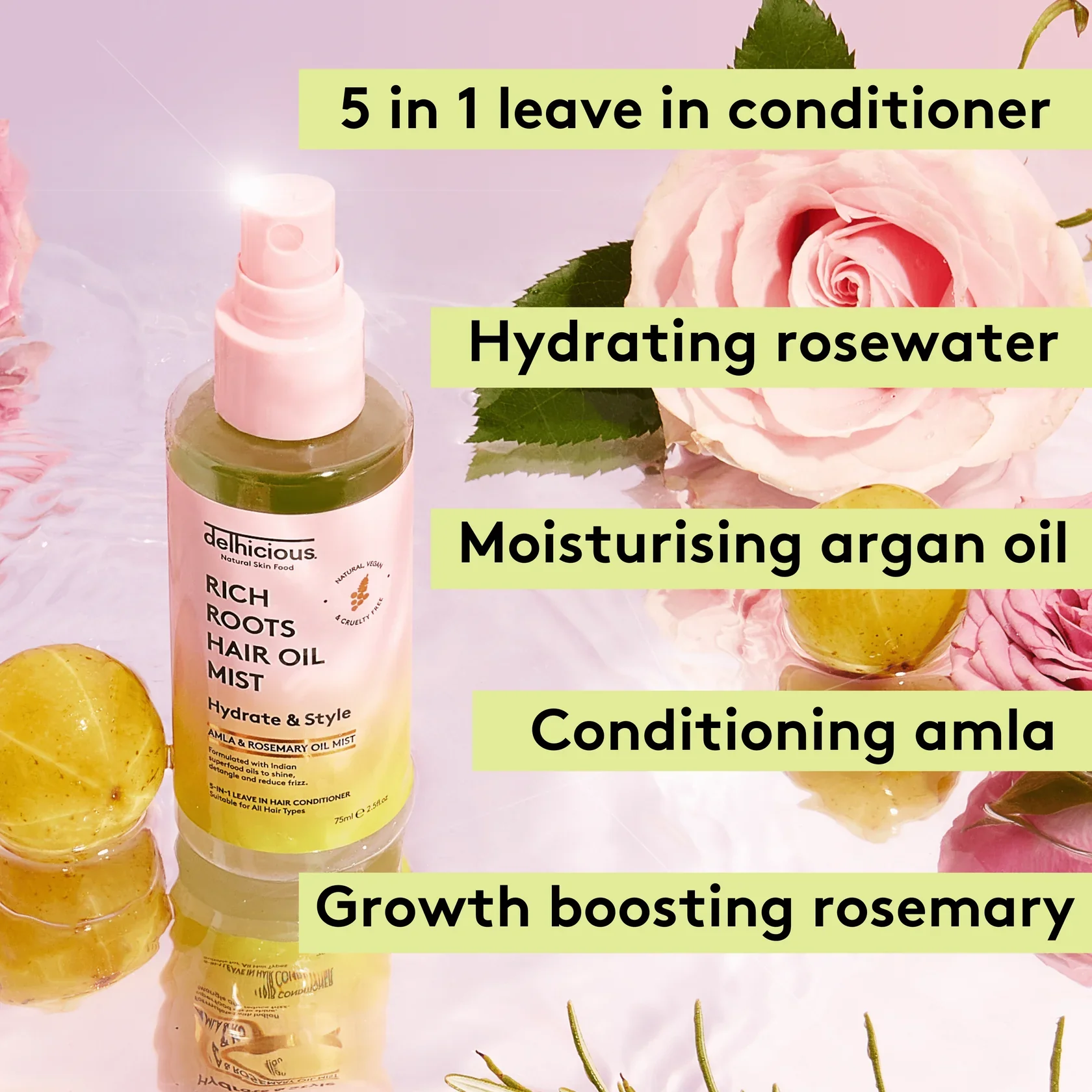 Rich Roots 5-in-1 Hair Oil Mist Leave In Conditioner - Image 3