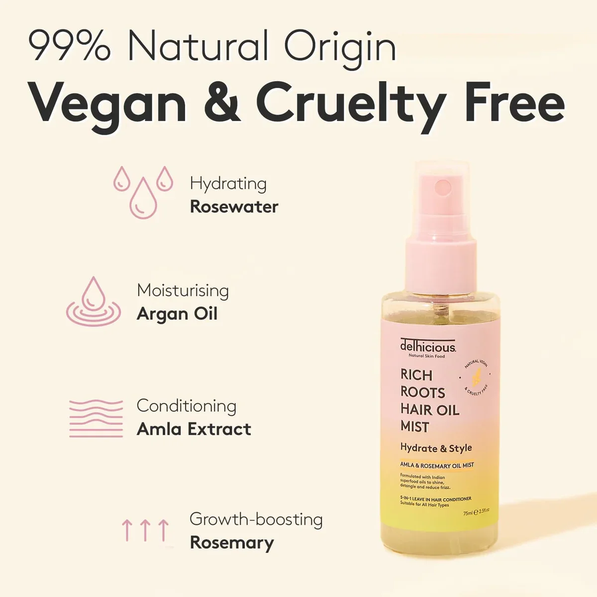 Rich Roots 5-in-1 Hair Oil Mist Leave In Conditioner - Image 5