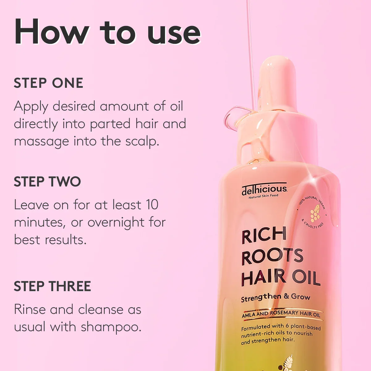 Rich Roots Hair & Scalp Oil Amla & Rosemary - Image 4