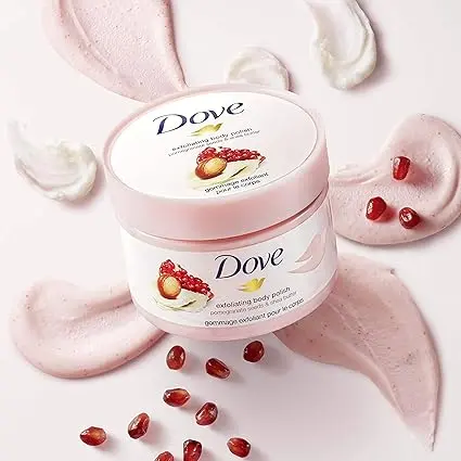 Exfoliating Body Polish Scrub for Silky Soft Skin Pomegranate & Shea Butter - Image 2